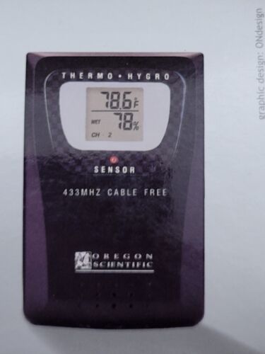 NEU Oregon Scientific Modena FERRARI Wetterstation Fernbedienung Sensor rot/weiß NEU - Bild 7 von 7