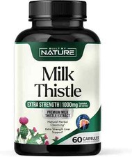Cardo mariano de 1000 mg   Suplemento de desintoxicaci n hep tica con extrac