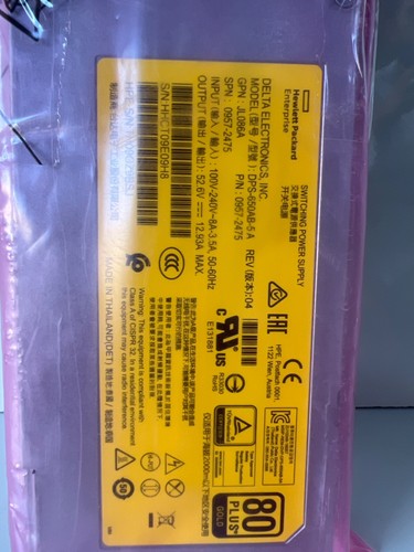 HPE Aruba Jl086a, X372 54VDC 680W Ps 100-240VAC Zasilacz JL086-61002 - Zdjęcie 3 z 7