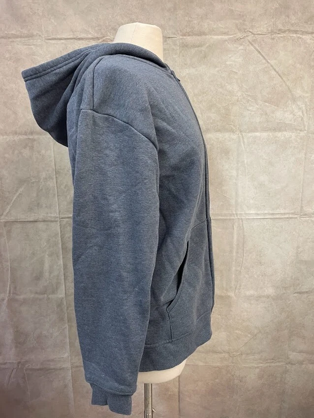 Sudadera con capucha para mujer Danskin cremallera completa azul talla L Foto 4 de 4