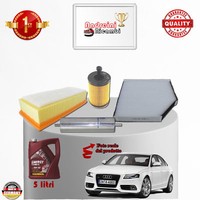 Inspektionskit Filter + ÖL Audi A4 2.0 Tdi 125KW 170CV Von 2010-> 2012