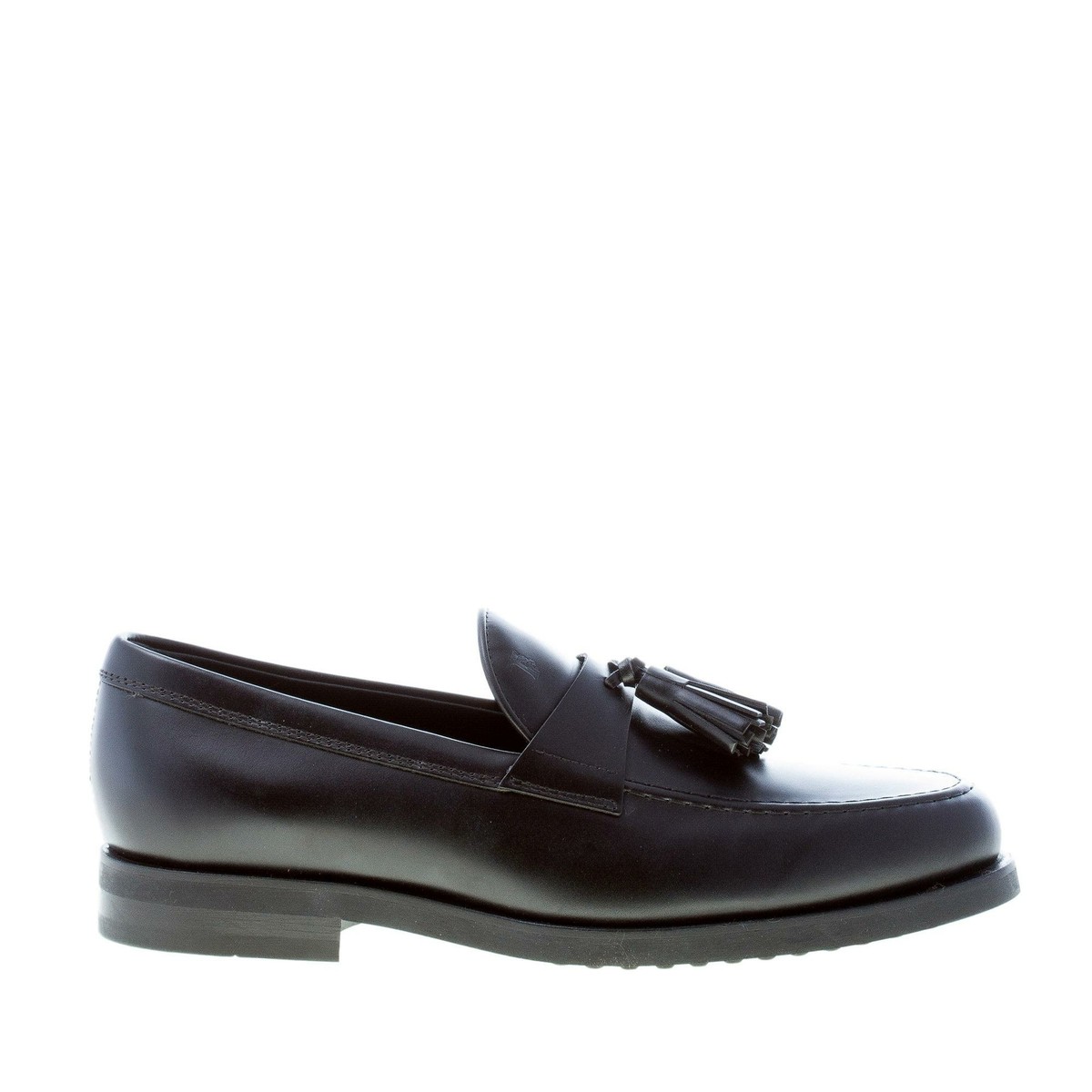 関税送料無料【TOD'S】LOAFER TOD'S men shoes Black elegant smooth leather loafer with