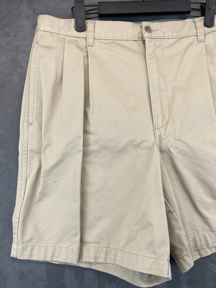 Pantalones Cortos INC International Concepts Caqui - Para Hombre Talla 33 - Plisados - Informales (3135) Foto 2 de 4