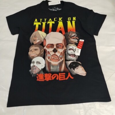 Attack On Titans Size S Unisex Adults Final Season Black T Shirt