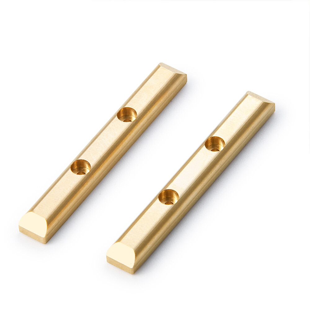 Brass Boulder Bars Rails Skid Plate Protector For 1/24 Axial SCX24 90081 RC Car