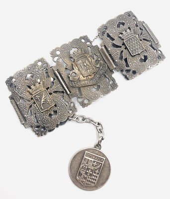 Attraktives Cote'd Azur Schmuckarmband  verschiedenen Wappen MONACO, CANNES....