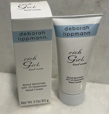 Deborah Lippmann Rich Girl Hand Cream SPF 25 Sunscreen 3 oz