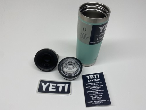 YETI Rambler 18oz 'Sea Foam' 532ml Chug Cap Stainless Steel Vacuum Flask 18oz - Picture 2 of 2