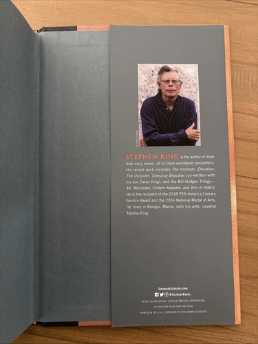 Stephen King IF IT BLEEDS Stated “1st Scribner Edit. May 2020”-1st Printing HCDJ - Picture 9 of 9