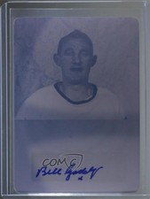2015-16 Leaf Ultimate Signatures Printing Plate Magenta 1/1 Bill Gadsby Auto 0c3
