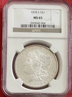 1878-S Morgan Silver Dollar NGC Certified MS65 San Francisco (AdRoxCoins)