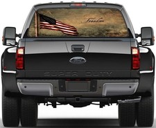 American Flag Freedom Rear Window Graphic Decal Sticker Car Truck SUV Van US 215