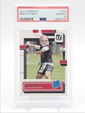 BROCK PURDY 2022 DONRUSS RATED ROOKIE FOOTBALL BASE 49ERS RC PSA 10 Q5639