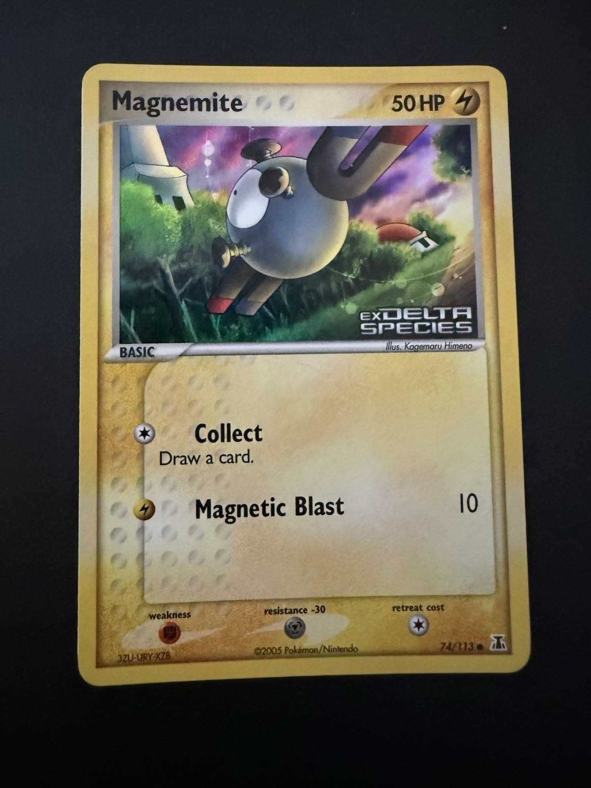 POKÉMON TCG EX DELTA SPECIES MAGNEMITE #74/113 Stamped Reverse Holo - NM