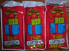 Mcdonalds Adult Meal Grinch Sox. Set Of 3 /Red, Green, Blue. unopened
