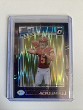 2024 Panini Optic - Rated Rookie Jayden Daniels #248 Purple Shock Prizm (RC)