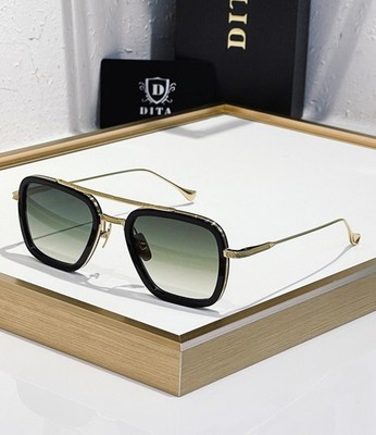 DITA Flight 006 DTS7806 Sunglasses Black Gold/Gradient Green - 52-22-144