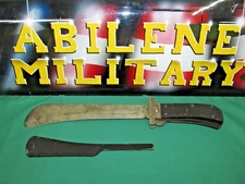 WWII CATTARAUGUS FOLDING MACHETE/SURVIAL KNIFE from WWII WITH BLADE GUARD