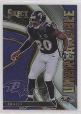 2020 Panini Select Unbreakable Silver Prizm Ed Reed #U15 HOF rf2