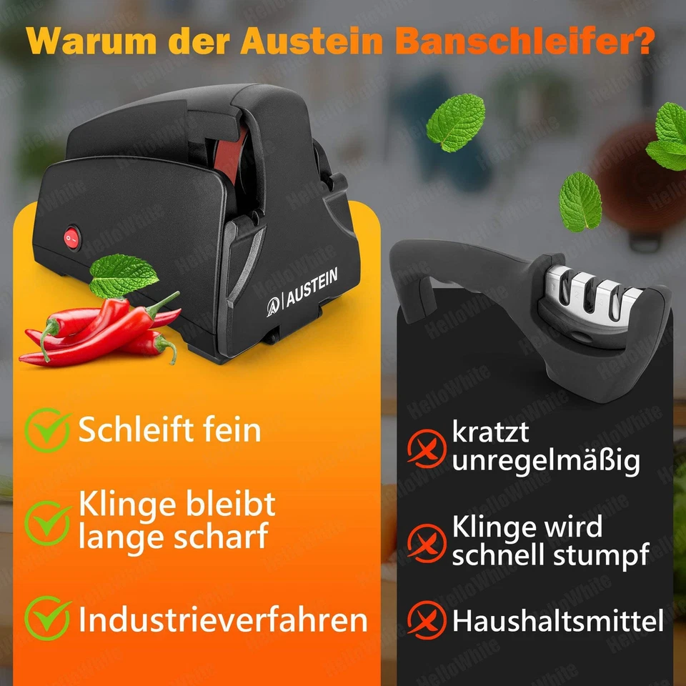 AUSTEIN® Band-Messerschärfer TG2002 Elektrischer Band Messerschleifer - Bild 4 von 4