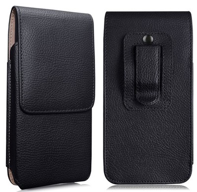 Vertical Leather Phone Holster Pouch Belt Clip Case For iPhone 17 16 Samsung S26