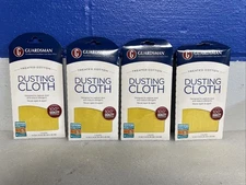 Guardsman Treated Cotton Reusable Dusting Cloth Yellow 14” x 18” Lot Of 4 New