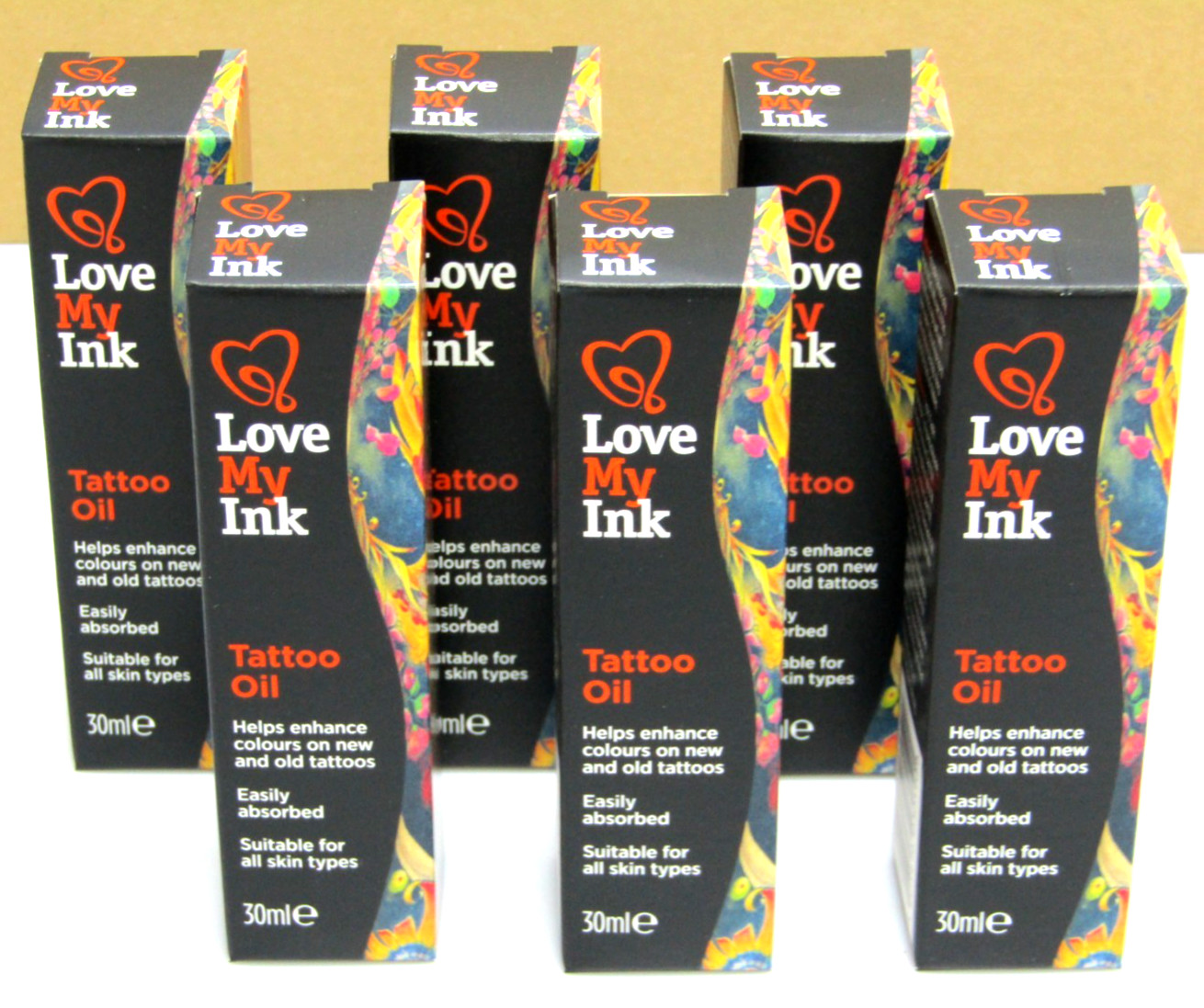 Job Lot 1200 Bottles Love My Ink Tattoo Oil Enhance oil New And Old 30ml