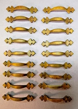 LOT OF 18 Vintage Metal Drawer Cabinet Pulls Handles 3"  Screw Hole Spacing