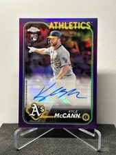 Kyle McCann 2024 Topps Chrome Update Purple Refractor RC Auto /250 #AC-KMC
