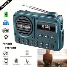 Pocket Radio FM USB-C Charging 2000mAh Rechargeable Excellent Turquoise