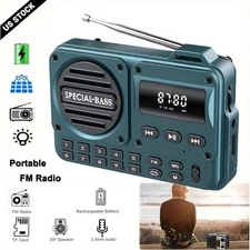 Pocket Radio FM USB-C Charging 2000mAh Rechargeable Excellent Turquoise