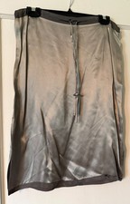 Grey Satin Skirt Vintage Esprit 9/10