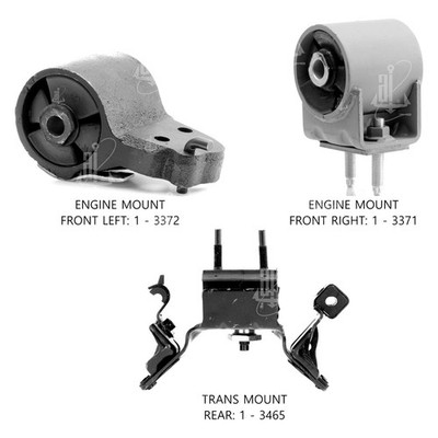 For Ford F-150 2011-2022 Anchor 300064 Engine Mount Kit