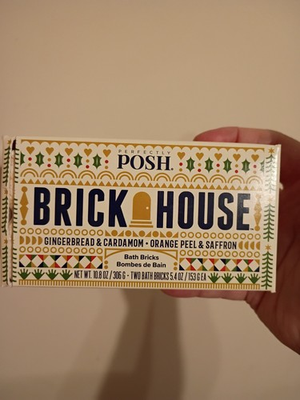 #ad Perfectly Posh Bath Bricks Brick House Gingerbread and Orange Peel New Sealed $8.00
