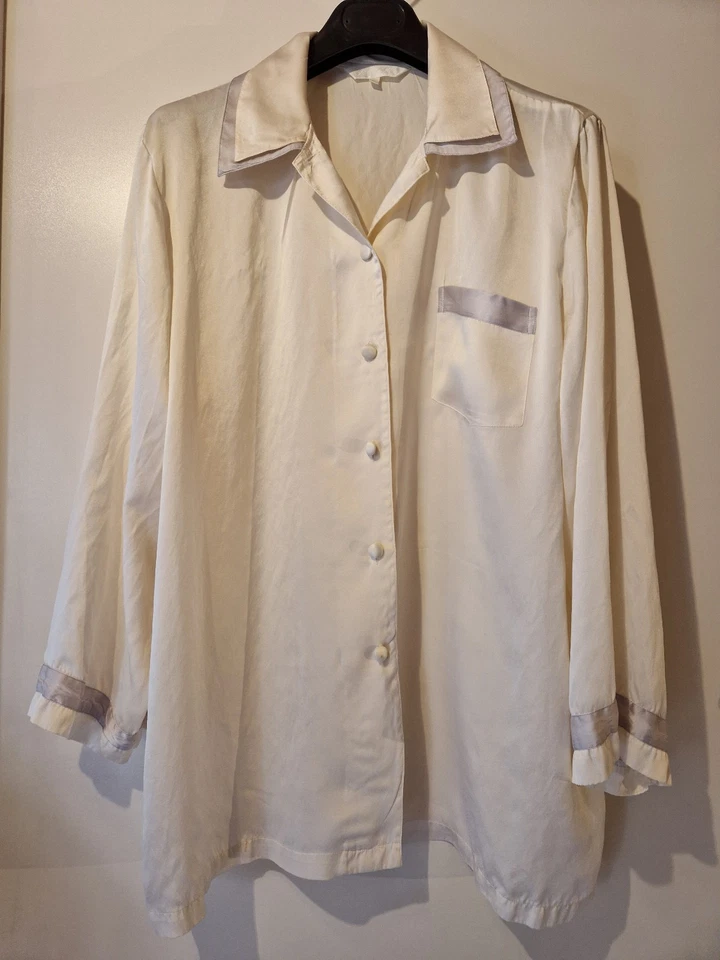 Edles Seiden-Pyjama-Set / Morgenmantel & Jacke – Größe 44–46 – 100% reine Seide - Bild 2 von 4