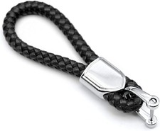 Keychains Leather Keys Chain Sturdy Metal Holder with D-Ring for Men and Women 1