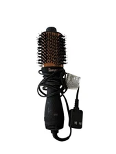 L’ange 2 in 1 Volumizing Brush Hair Dryer AB313 3” Black Lange Rose Gold 75mm