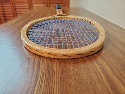 Vintage Adidas Rare Wood Tennis Racket ADS 060 Black & Red