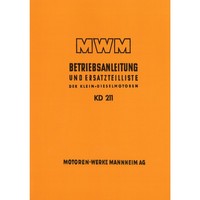 Mwm Dieselmotor KD211 Z Traktor Betriebsanleitung Und Ersatzteilliste