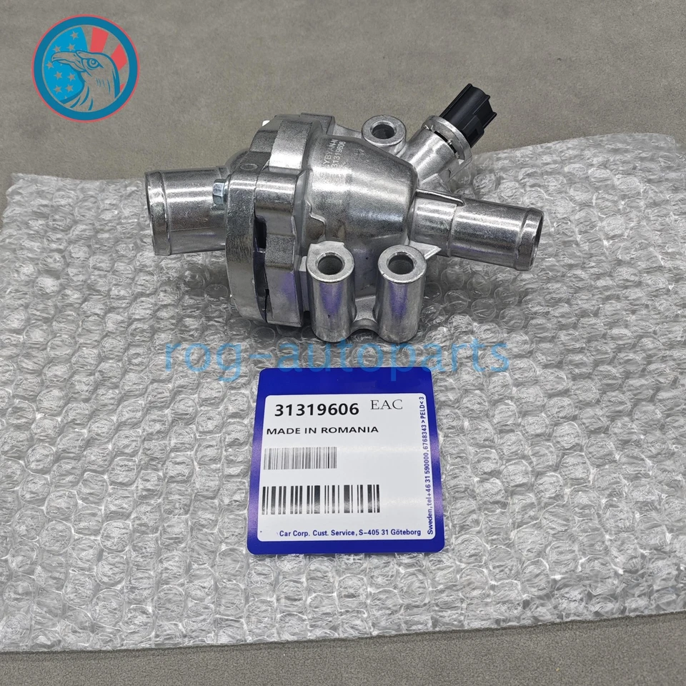 1PCS Thermostat Housing Aluminum Upgrade Kit 31319606 For Volvo C70 V50 S40 - Image 2 of 4