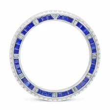 4.50CT SAPPHIRE & NATURAL DIAMOND ALTERNATE ROLEX SUBMARINER 16610 16800 116610