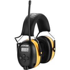Durable AM/FM Radio Earmuffs with Snap-In Cushions - Effective Noise Protection