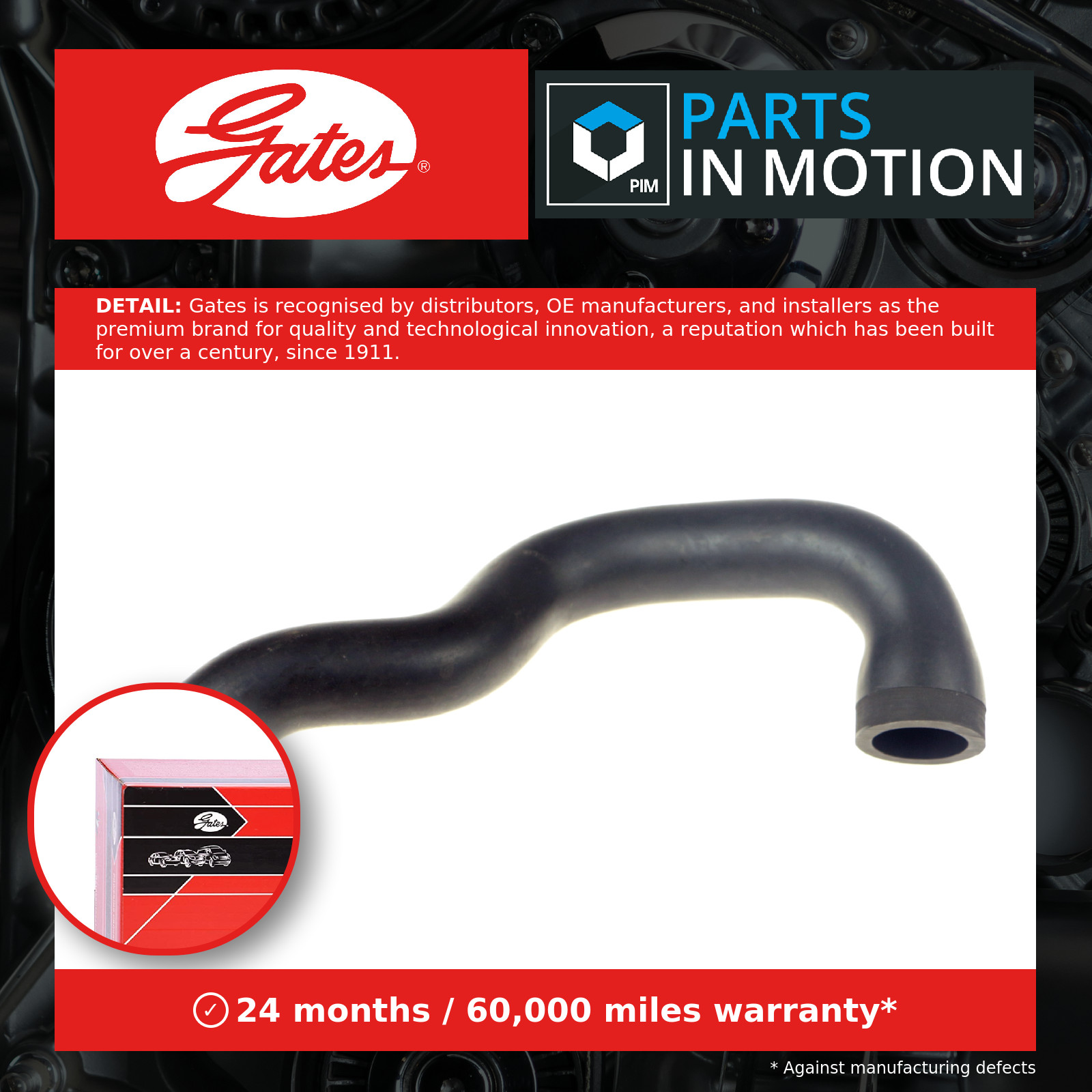 Crank Case Breather Pipe Hose fits BMW 328 E36 2.8 95 to 99 Gates 13411435781 - Image 13