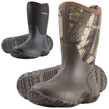 HISEA Kids Rain Boot Waterproof Non-Slip Wellies Fishing Camping Playing Mud Boo