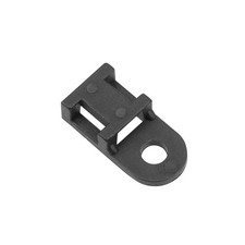 100pcs 19.6x9.5x5mm Cable Tie Mount Base Permanently Anchor To Wall Desk