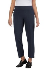 Kirkland Signature Womens Navy Blue 4 Way Stretch Pull On Ankle Pants Size L NWT