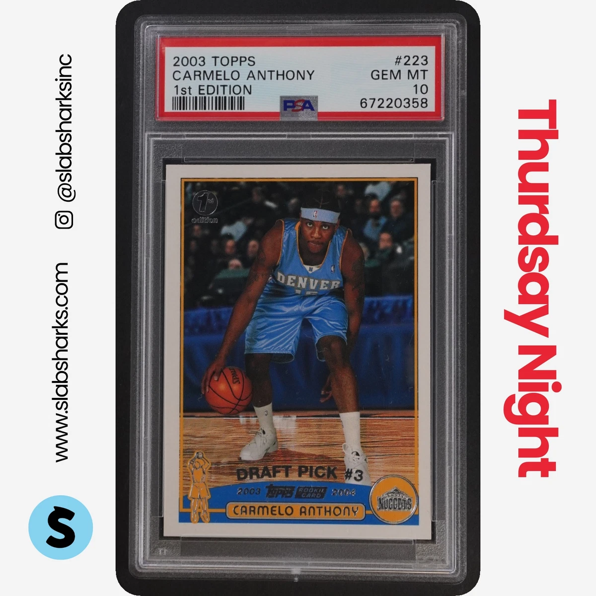 Topps Carmelo Anthony Basketball Rookie Sports Trading Cards