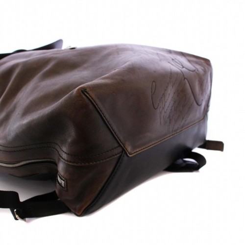 Berluti Calligraphy Day out Scrit leather backpack rucksack daypack bag Used 2b6 - Picture 5 of 9