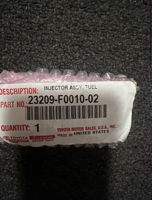 Genuine Toyota OE Injector Set , Fuel 23209-F0010-02