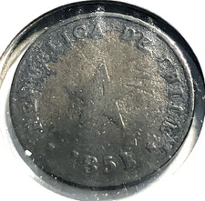 elf Chile 1/2 Centavo 1851  Star  n016